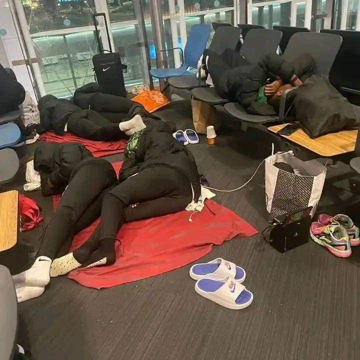 Outrage as Falconets sleep on Istanbul’s airport’s bare floor