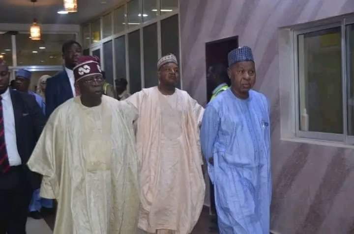 After outburst, Tinubu pays face saving visit to Buhari in Daura